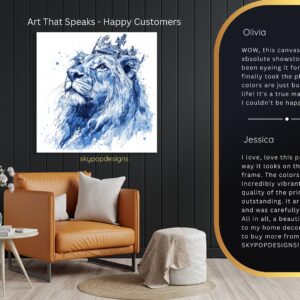 Crowned Lion Art