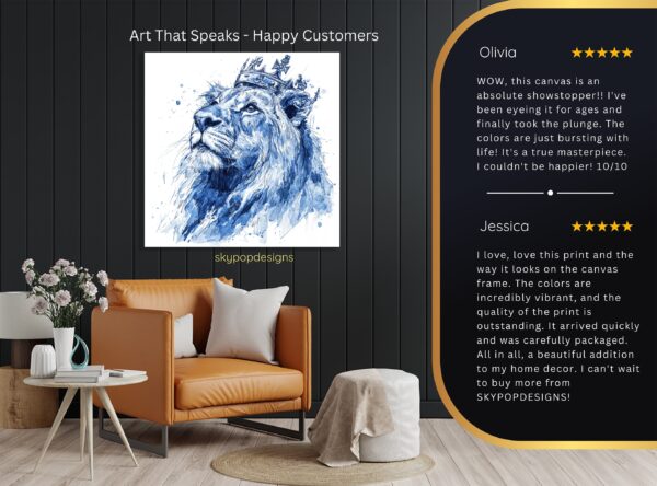 Crowned Lion Art