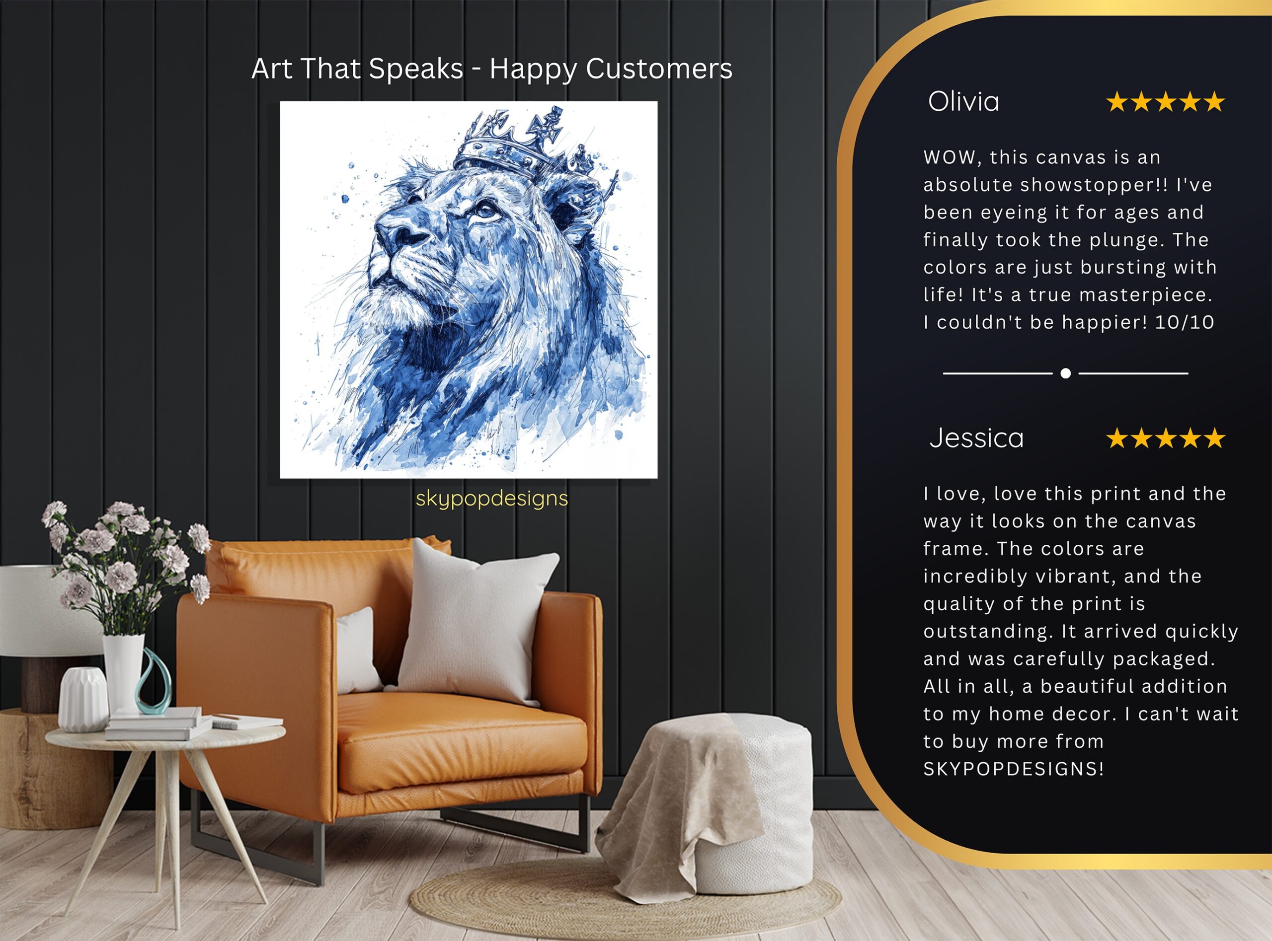8.jpg Crowned Lion Art