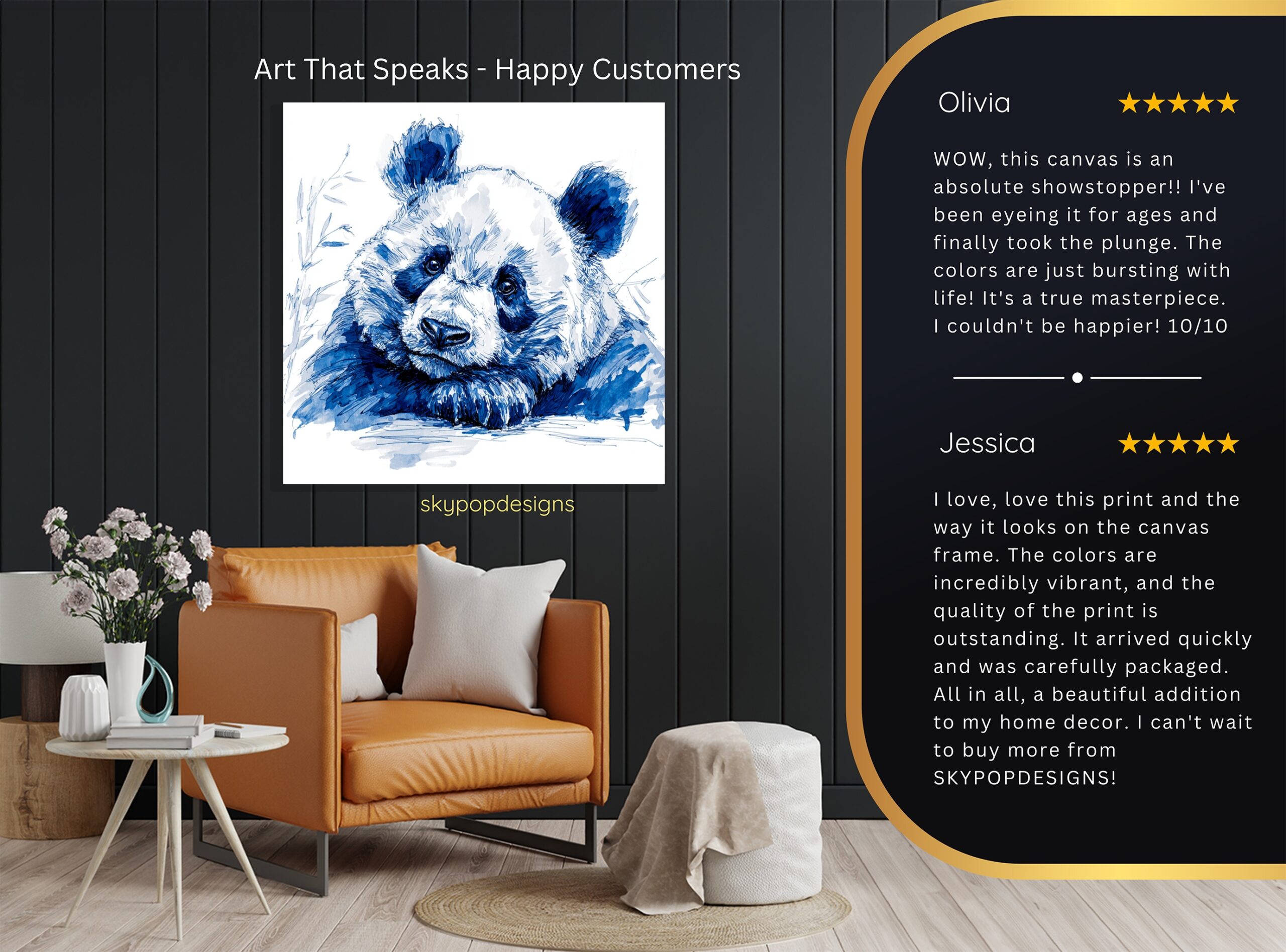 8.jpg Panda Wall Art