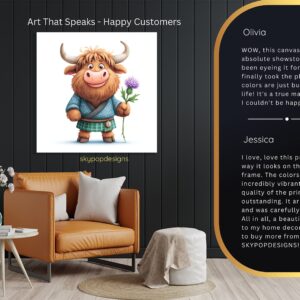Highland Cow Art