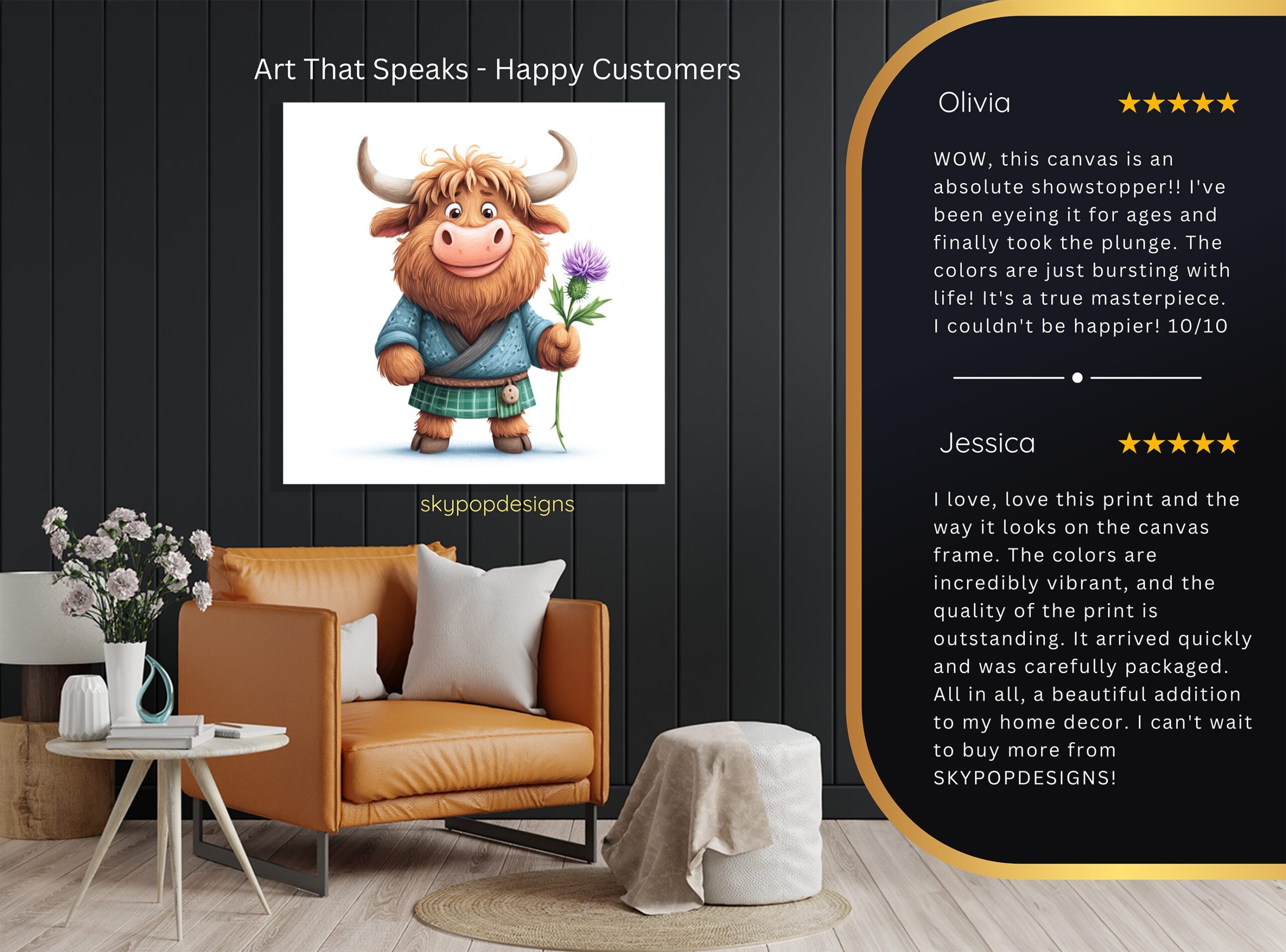 8.jpg Highland Cow Art