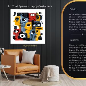 Cubist Faces Art