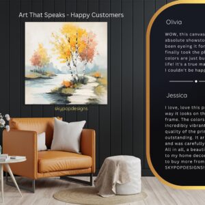 Autumn Birch Trees Art