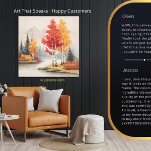 Autumn Birch Grove Art