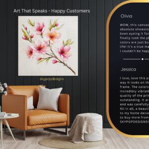 Cherry Blossom Branch Art
