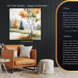 Autumn Birch Forest Art