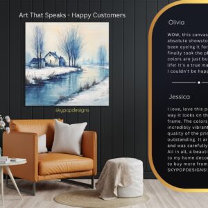 Winter Cottage Art