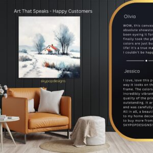 Winter Farmhouse Art