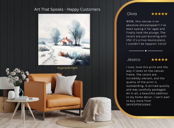 Winter Farmhouse Art