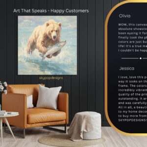 Bear Fishing Art