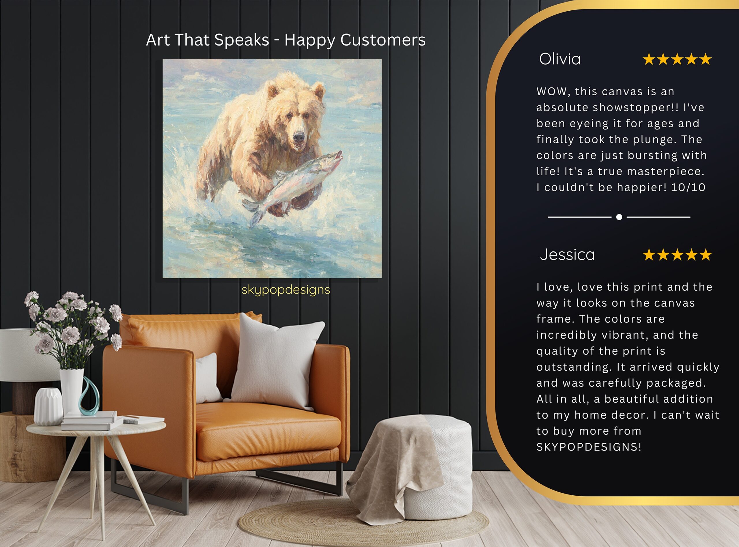 8.jpg Bear Fishing Art