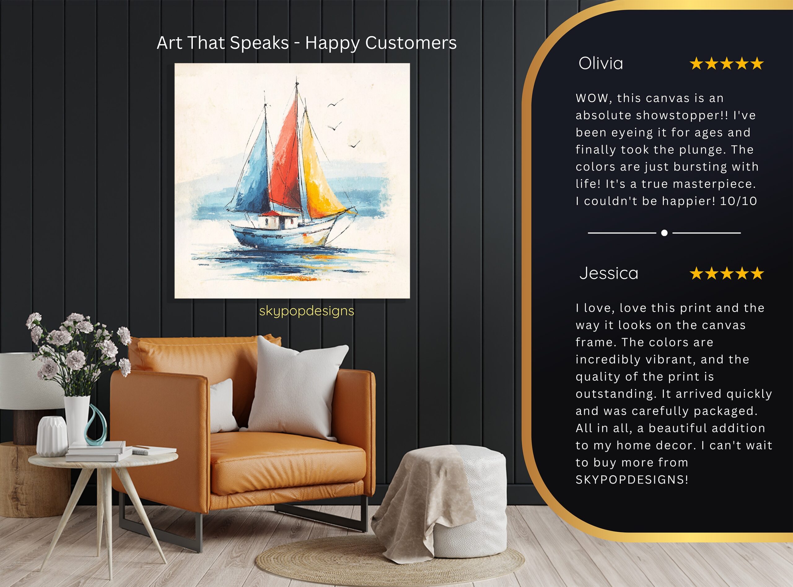 8.jpg Colorful Sailboat Art