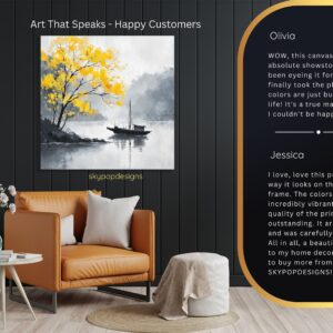 Yellow Tree Lake Art