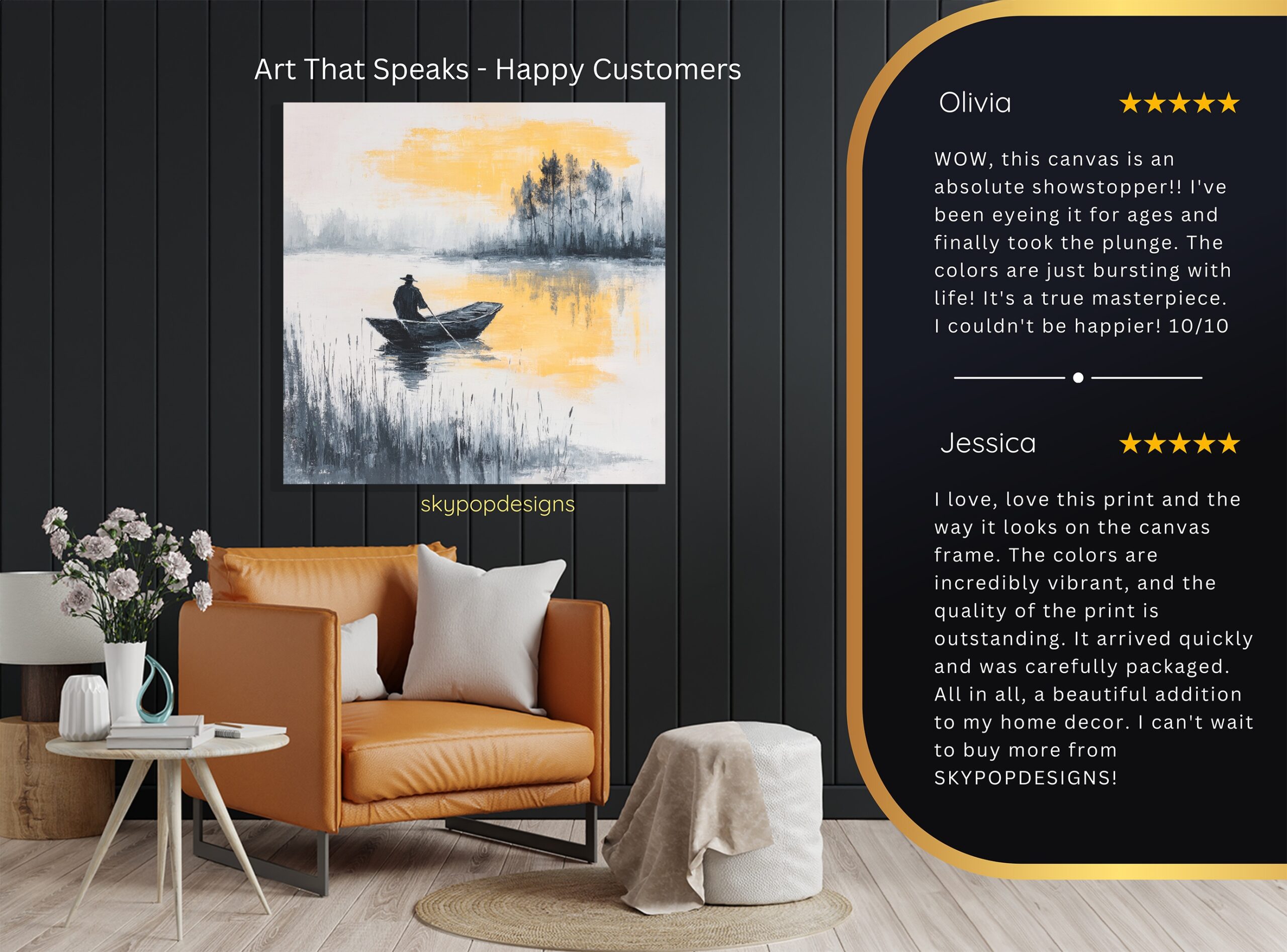 8.jpg Misty Lake Fisherman Art