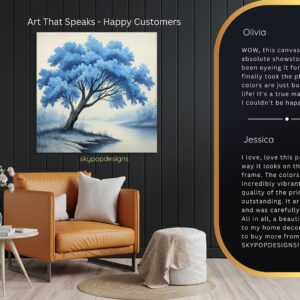 Blue Tree Art