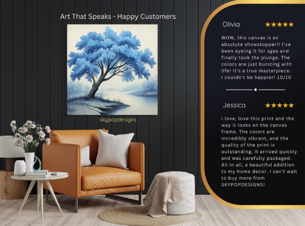 Blue Tree Art