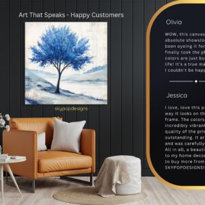 Blue Tree Art