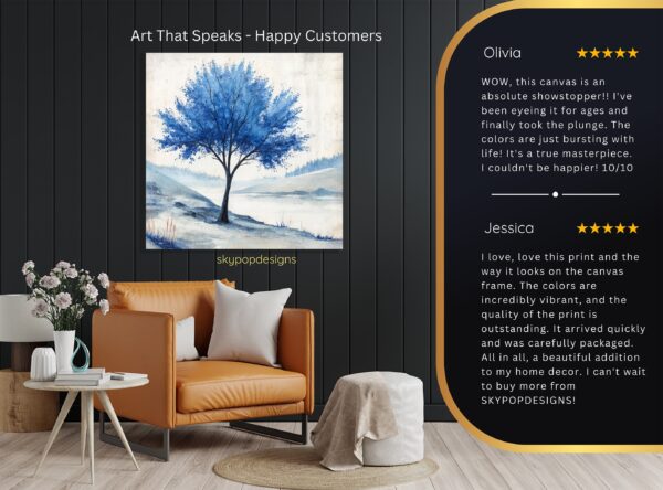 Blue Tree Art