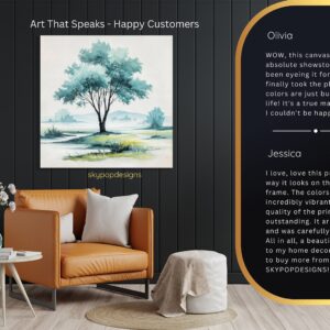 Serene Tree Lake Art