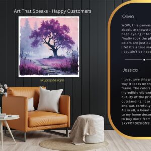 Purple Tree Art