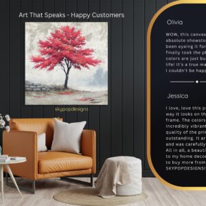Red Maple Tree Art