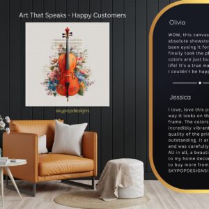 Violin Floral Symphony Art