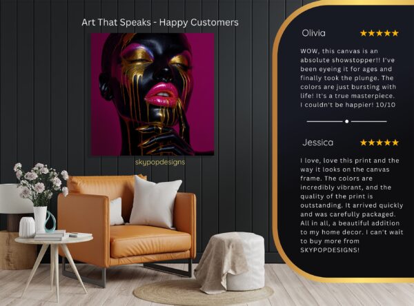 Liquid Gold Face Art