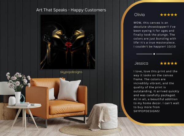 Golden Kiss Black Art