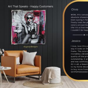Glamorous Bathroom Diva Art