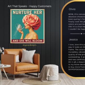 Nurturing Rose Woman Art