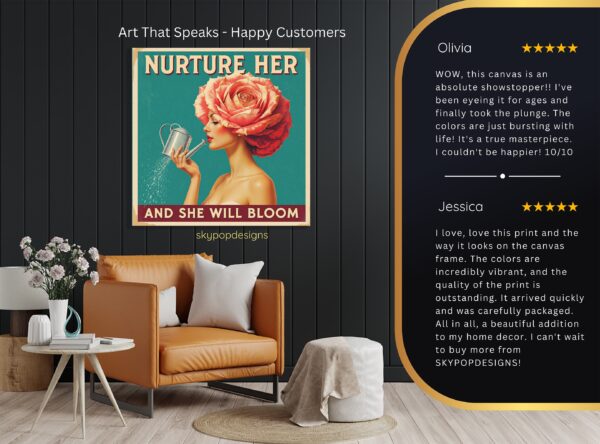 Nurturing Rose Woman Art