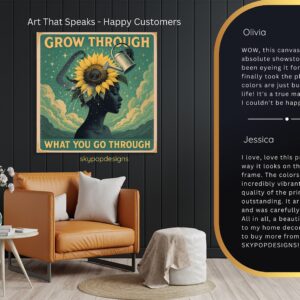 Sunflower Growth Art