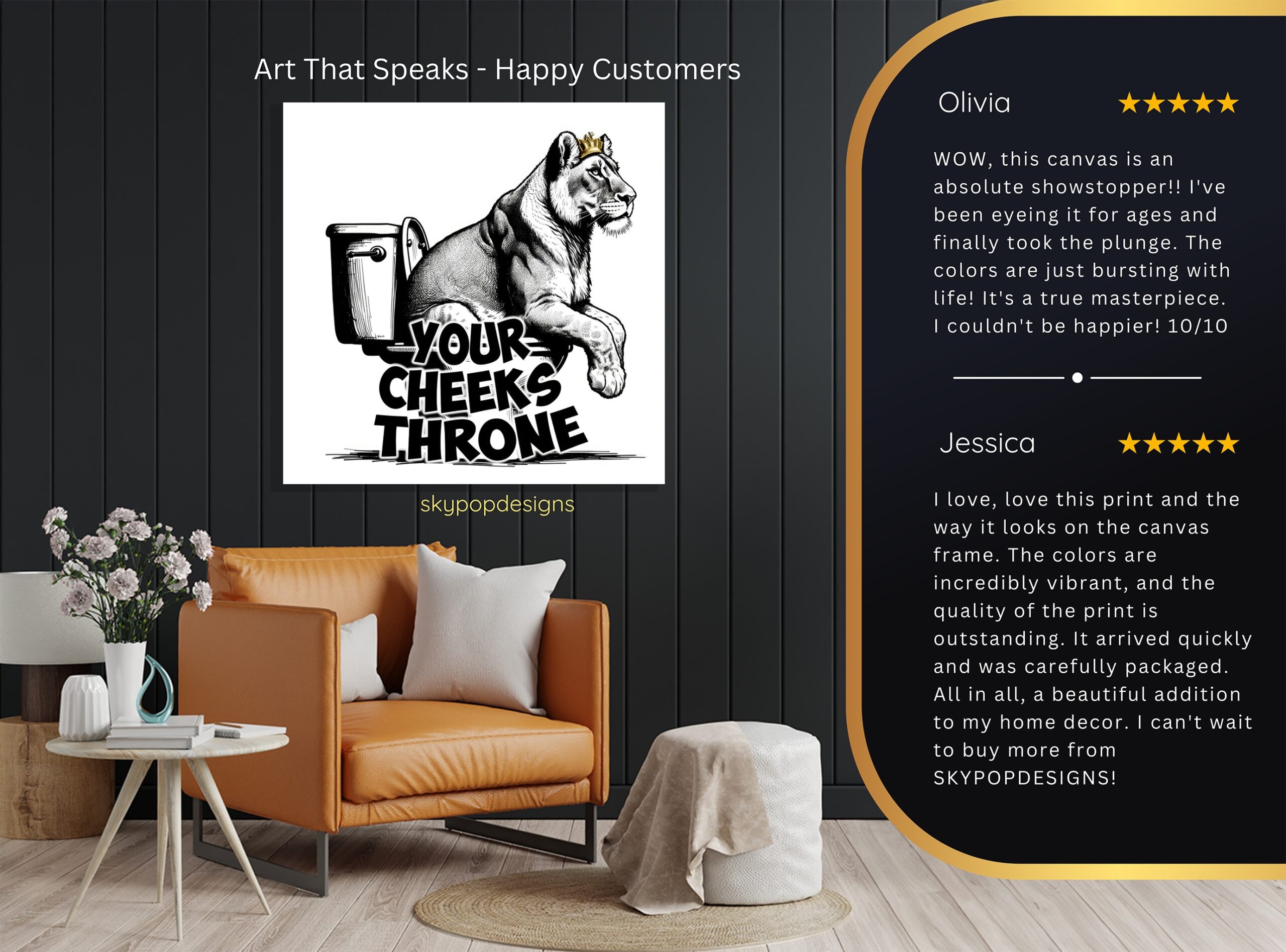 8.jpg Lion King of Throne Art