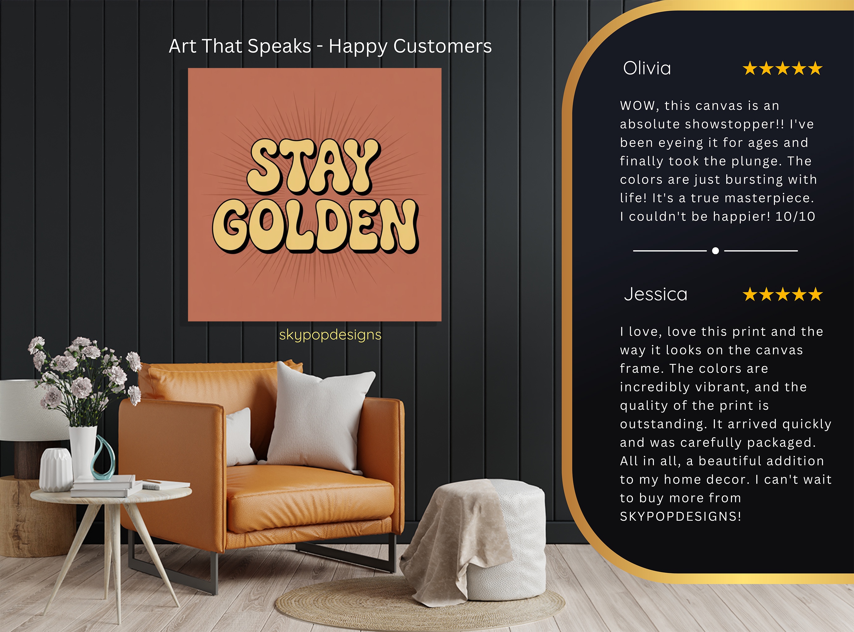 8.jpg Retro Stay Golden Art