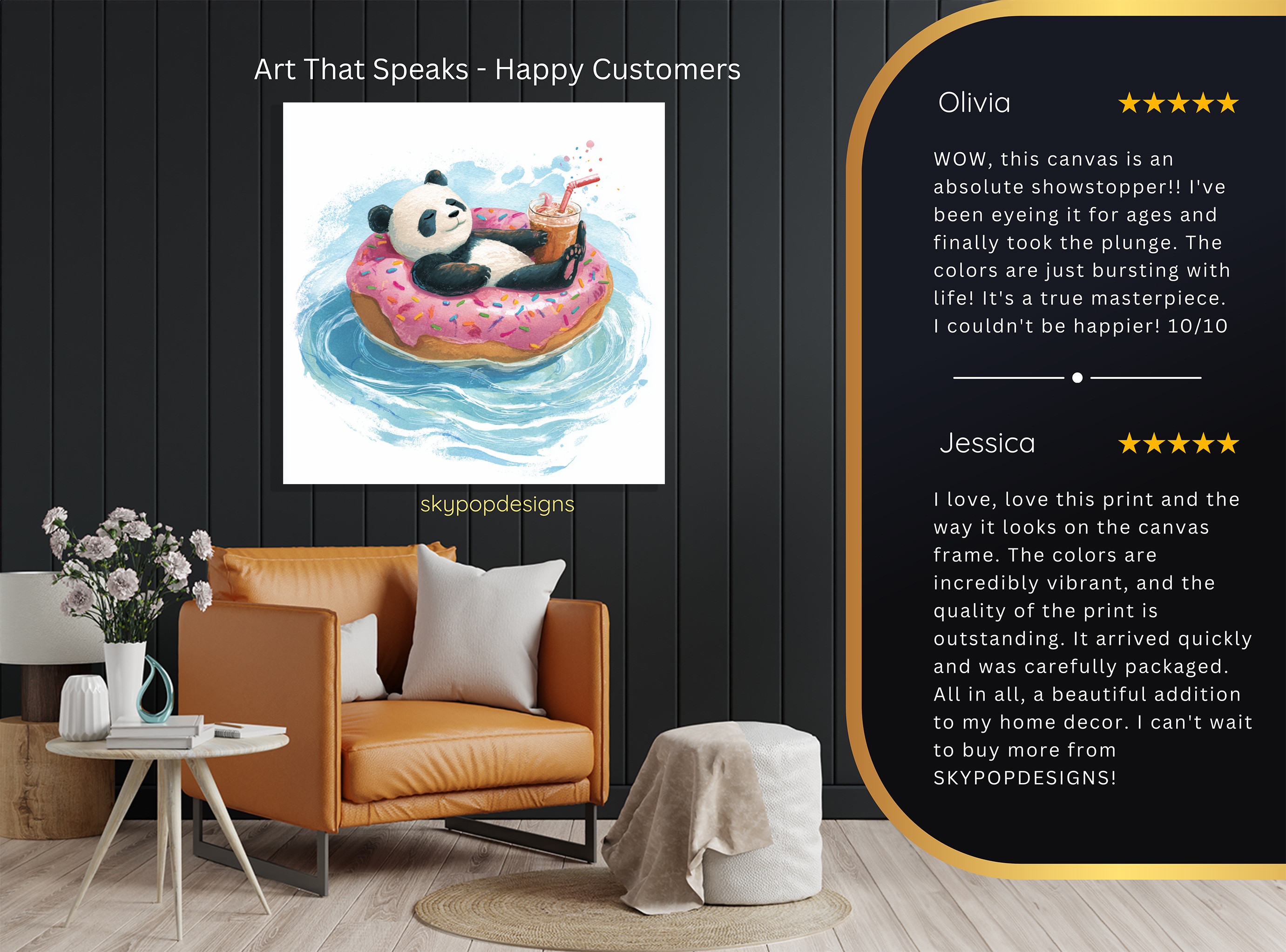 8.jpg Panda Donut Float Art
