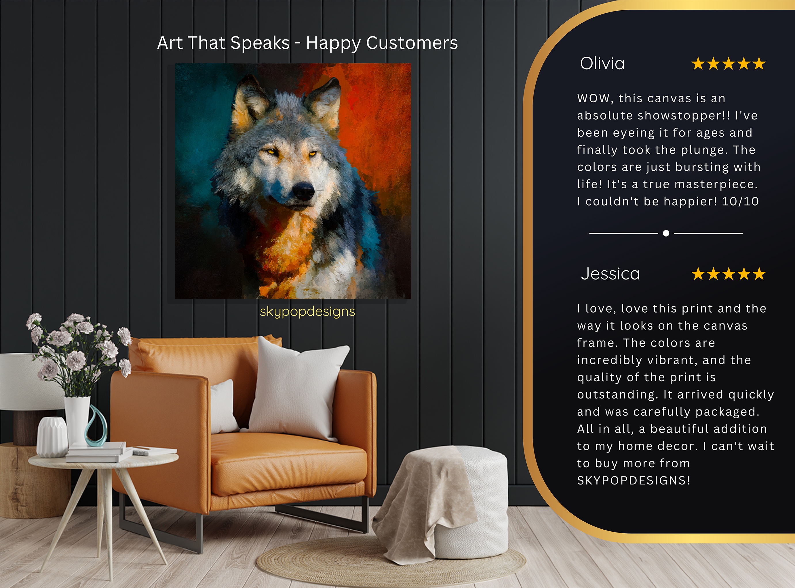 8.jpg Wolf Portrait Art