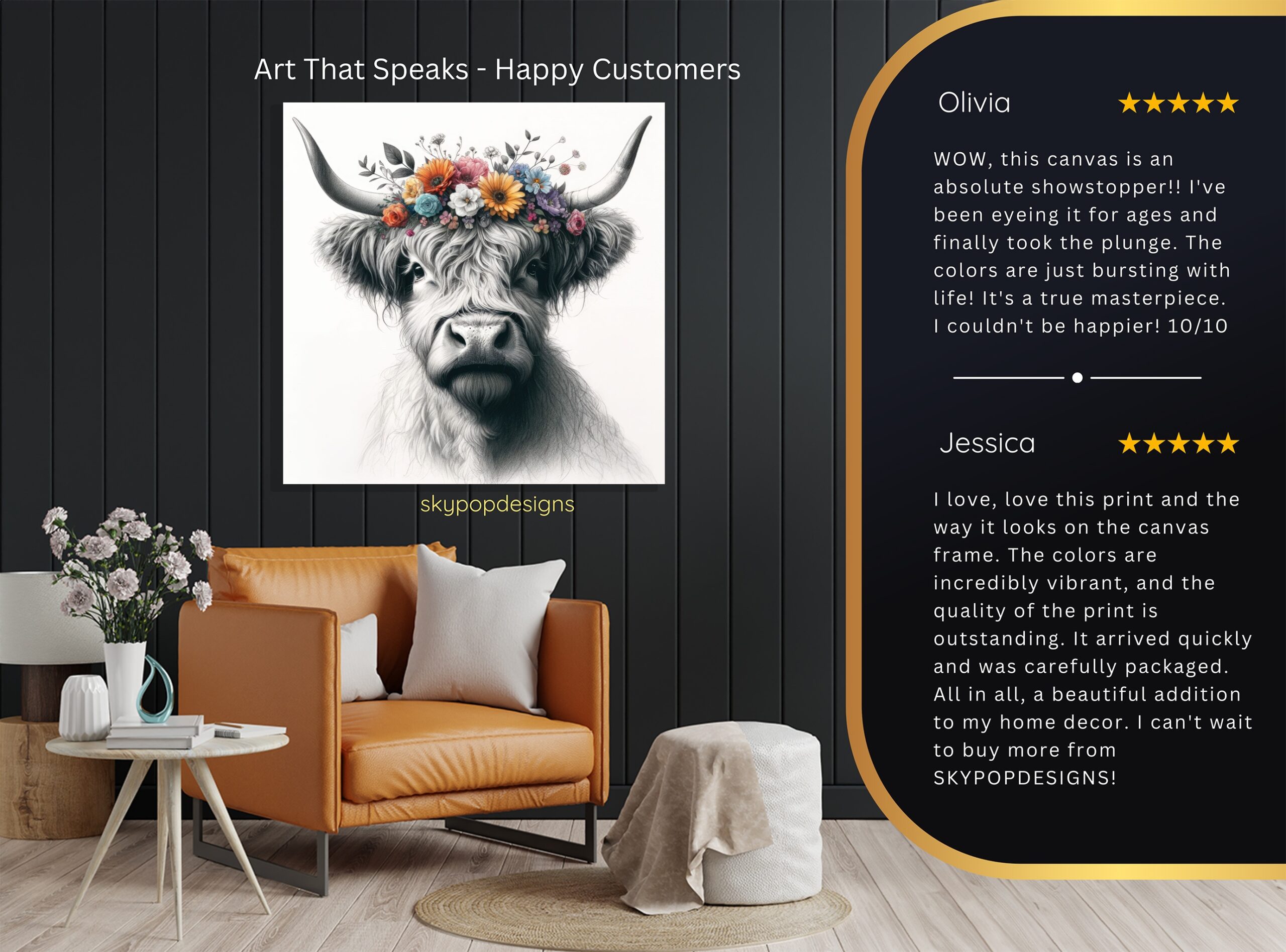 8.jpg Highland Cow Art
