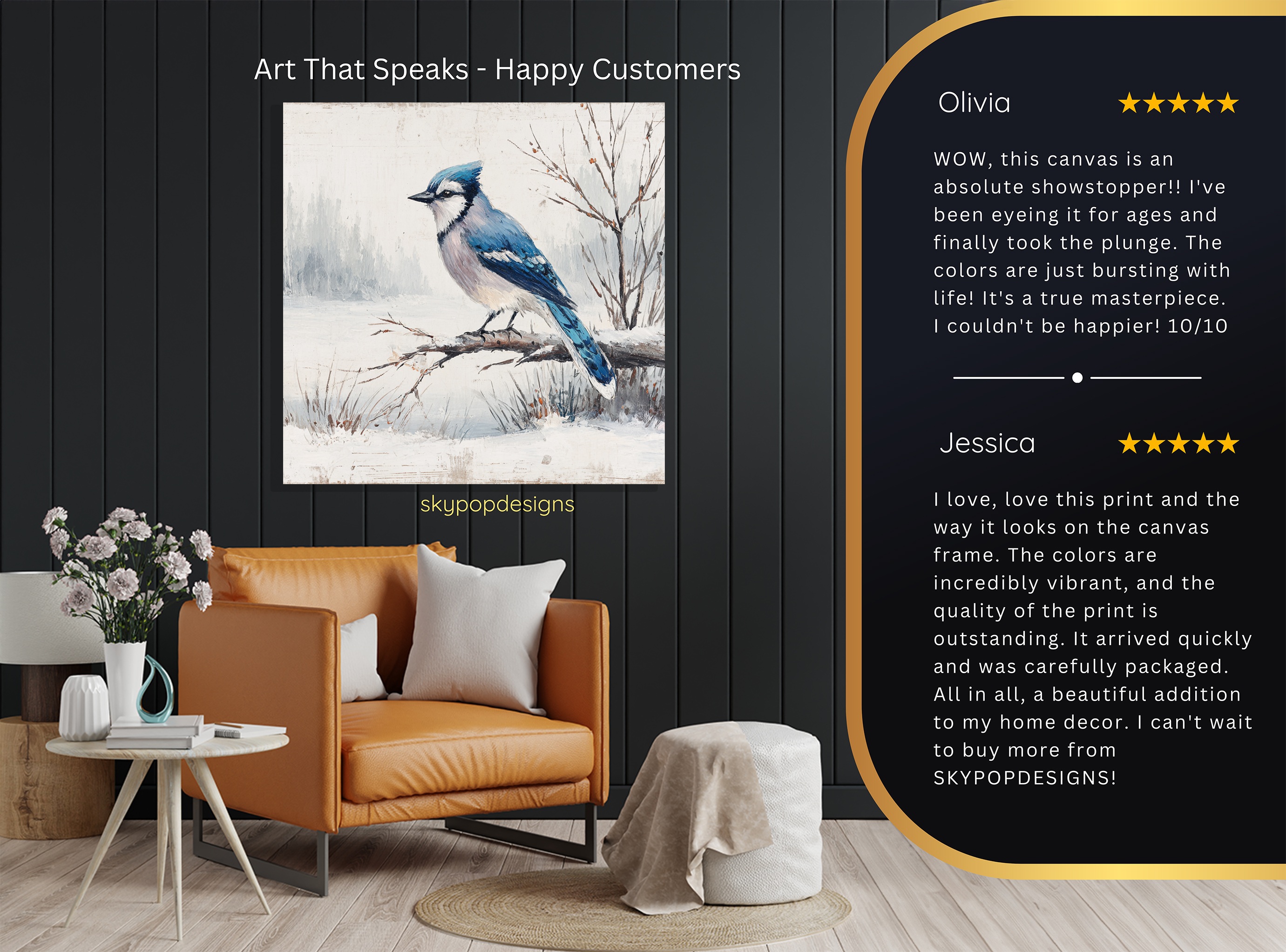 8.jpg Blue Jay Winter Art