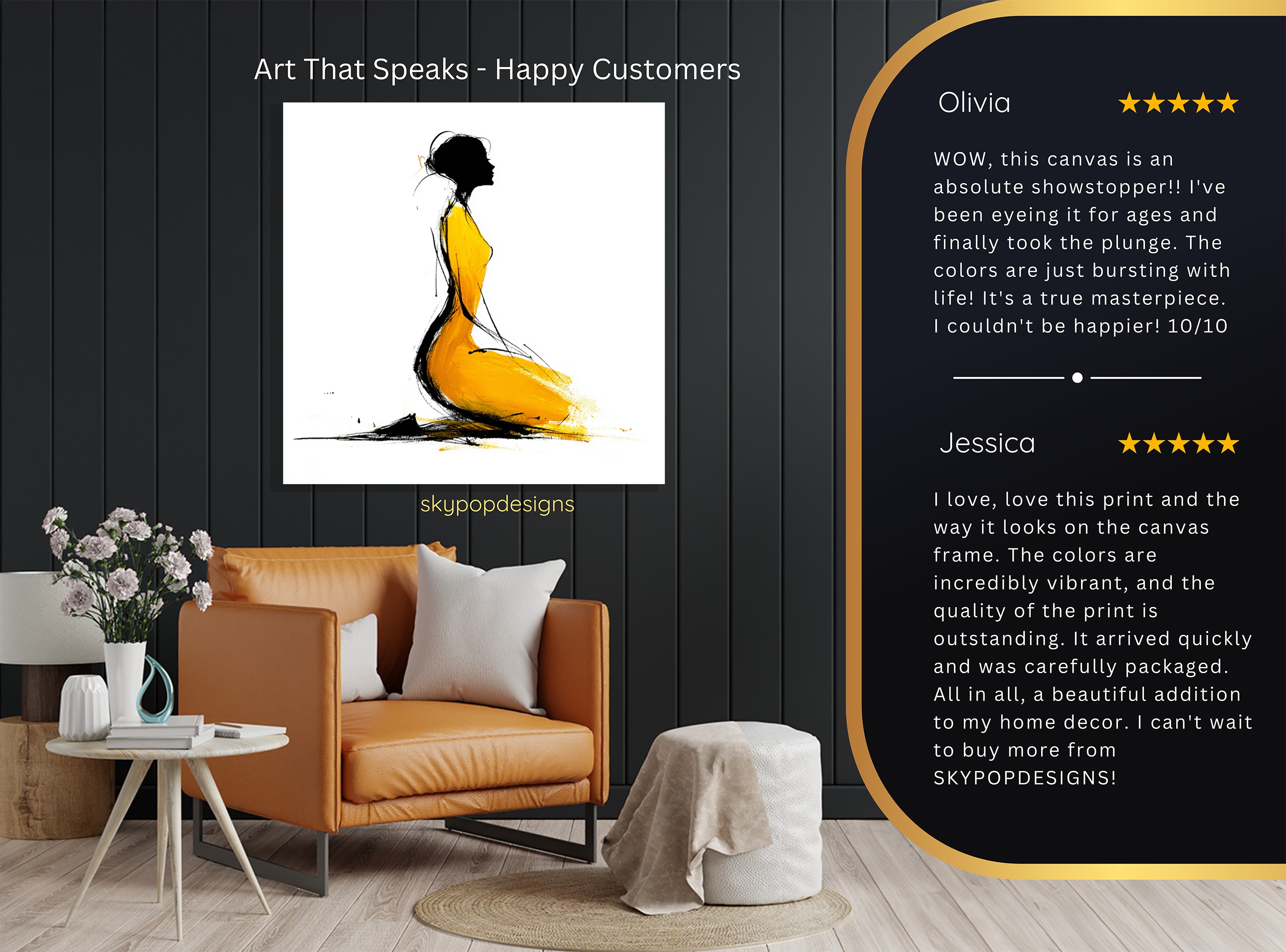 8.jpg Yellow Silhouette Art
