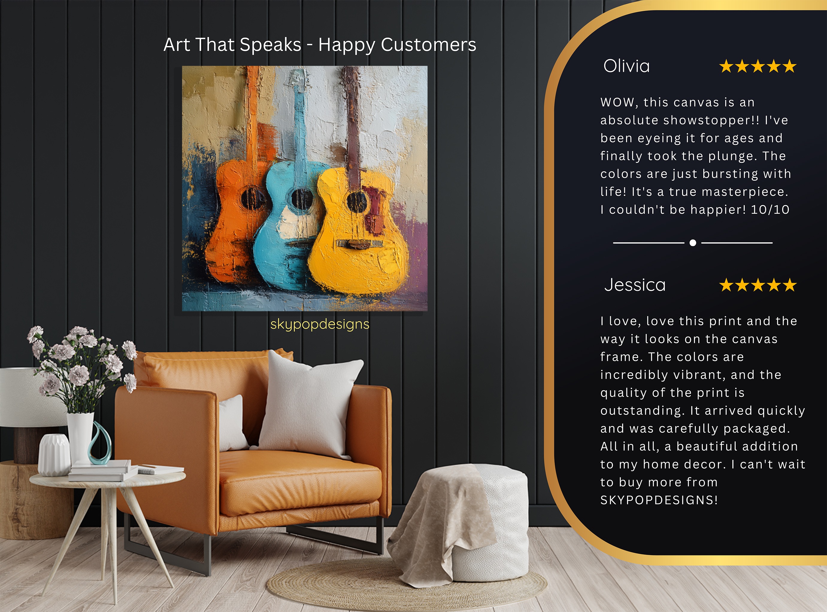8.jpg Colorful Guitar Trio Art
