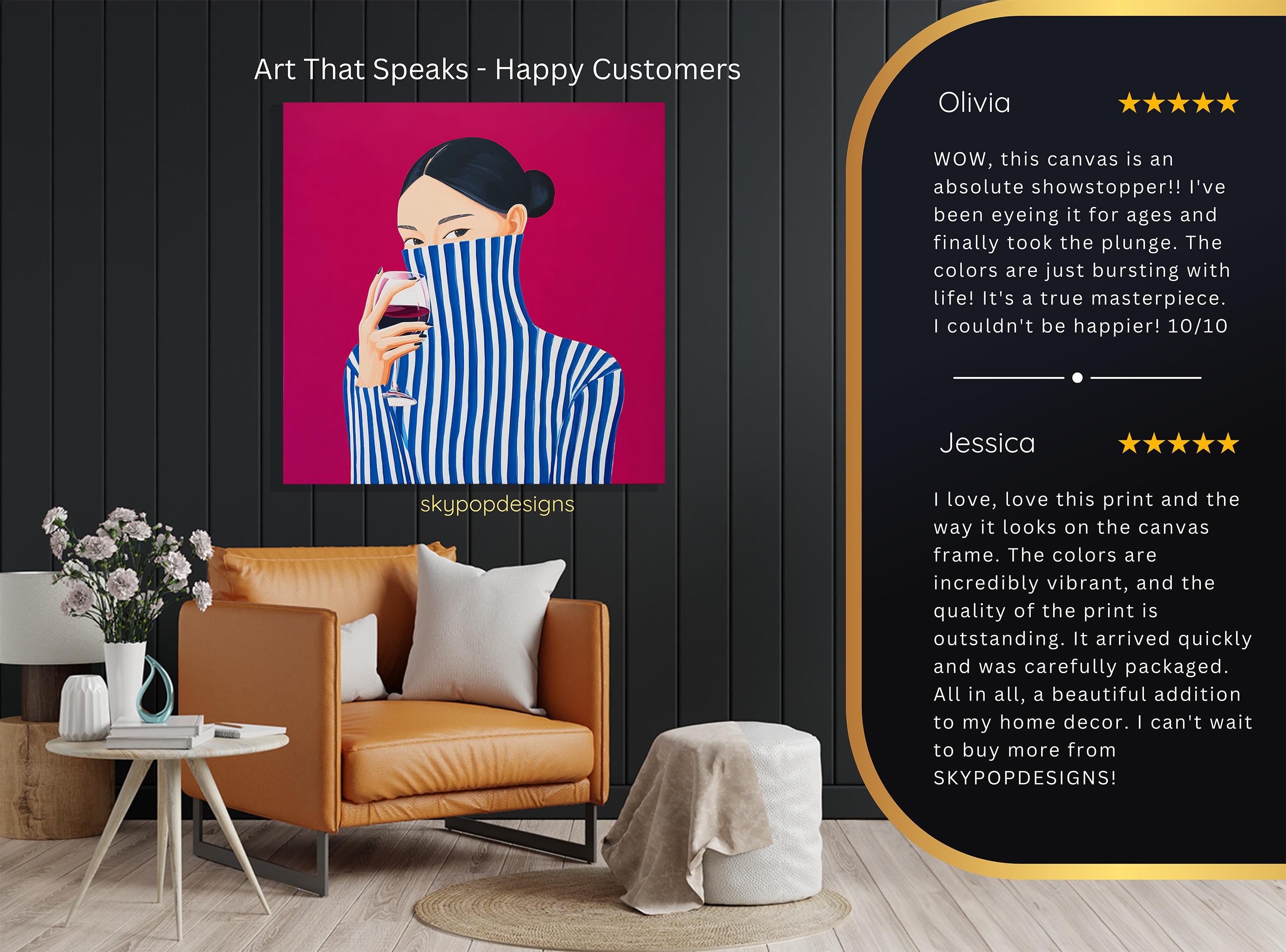 8.jpg Striped Turtleneck Art