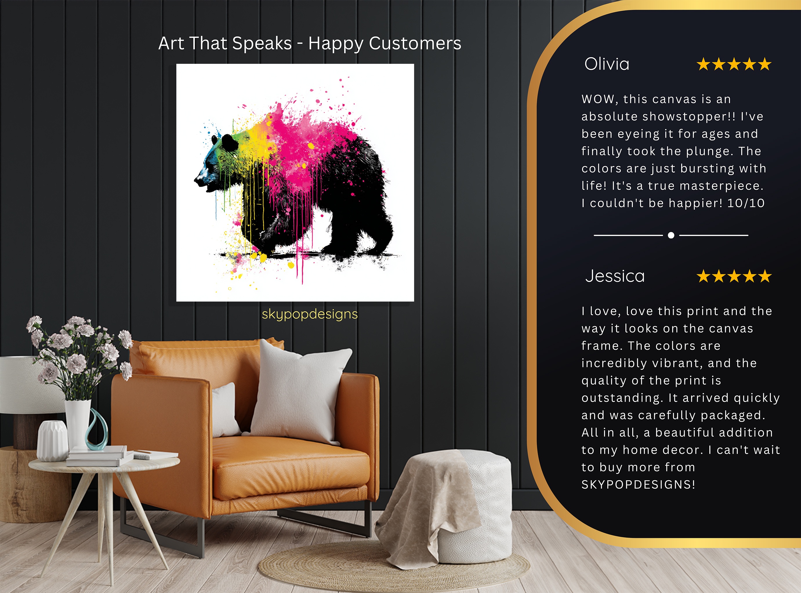 8.jpg Colorful Bear Art