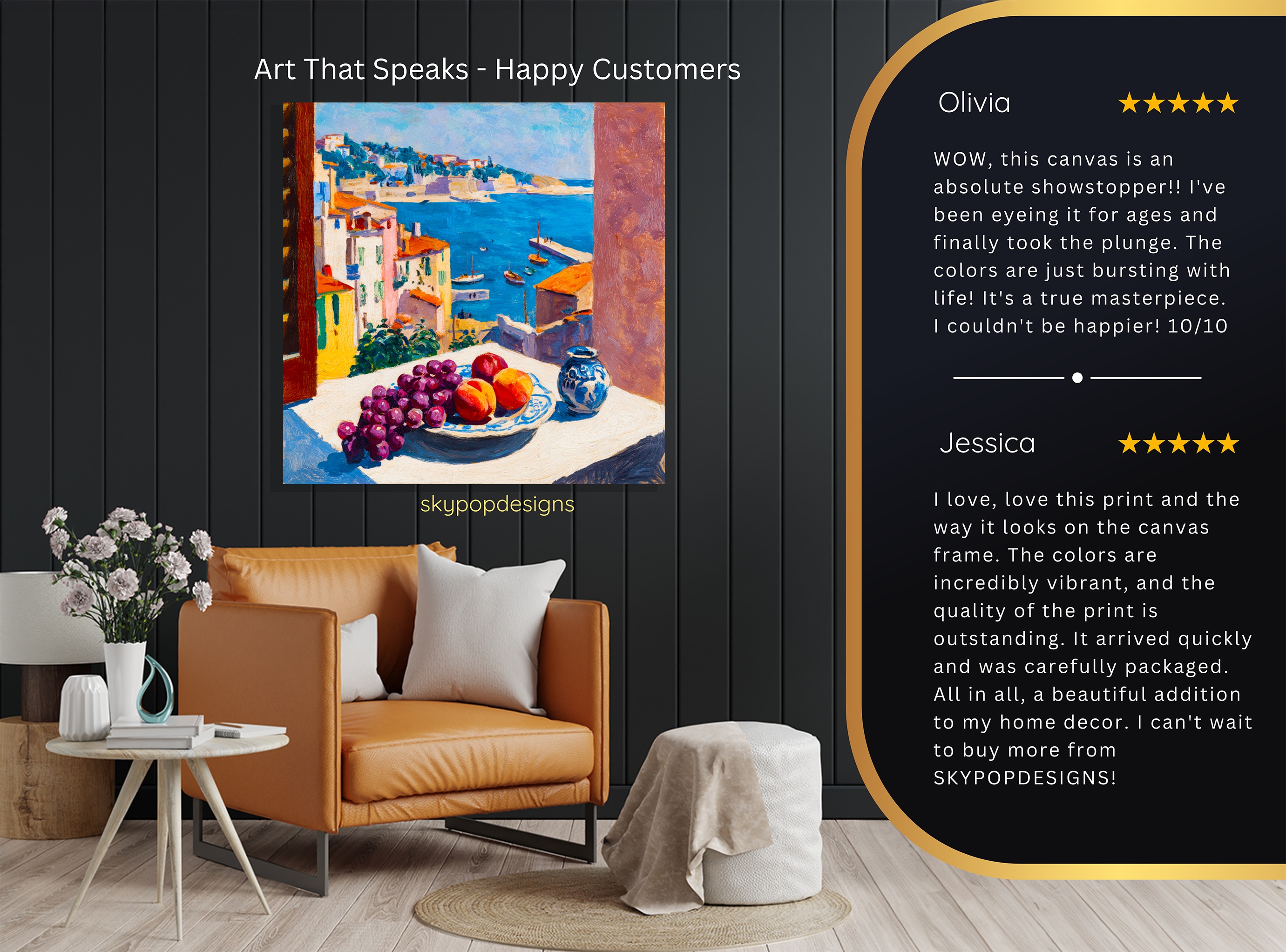 8.jpg Coastal Village Fruit Bowl Art