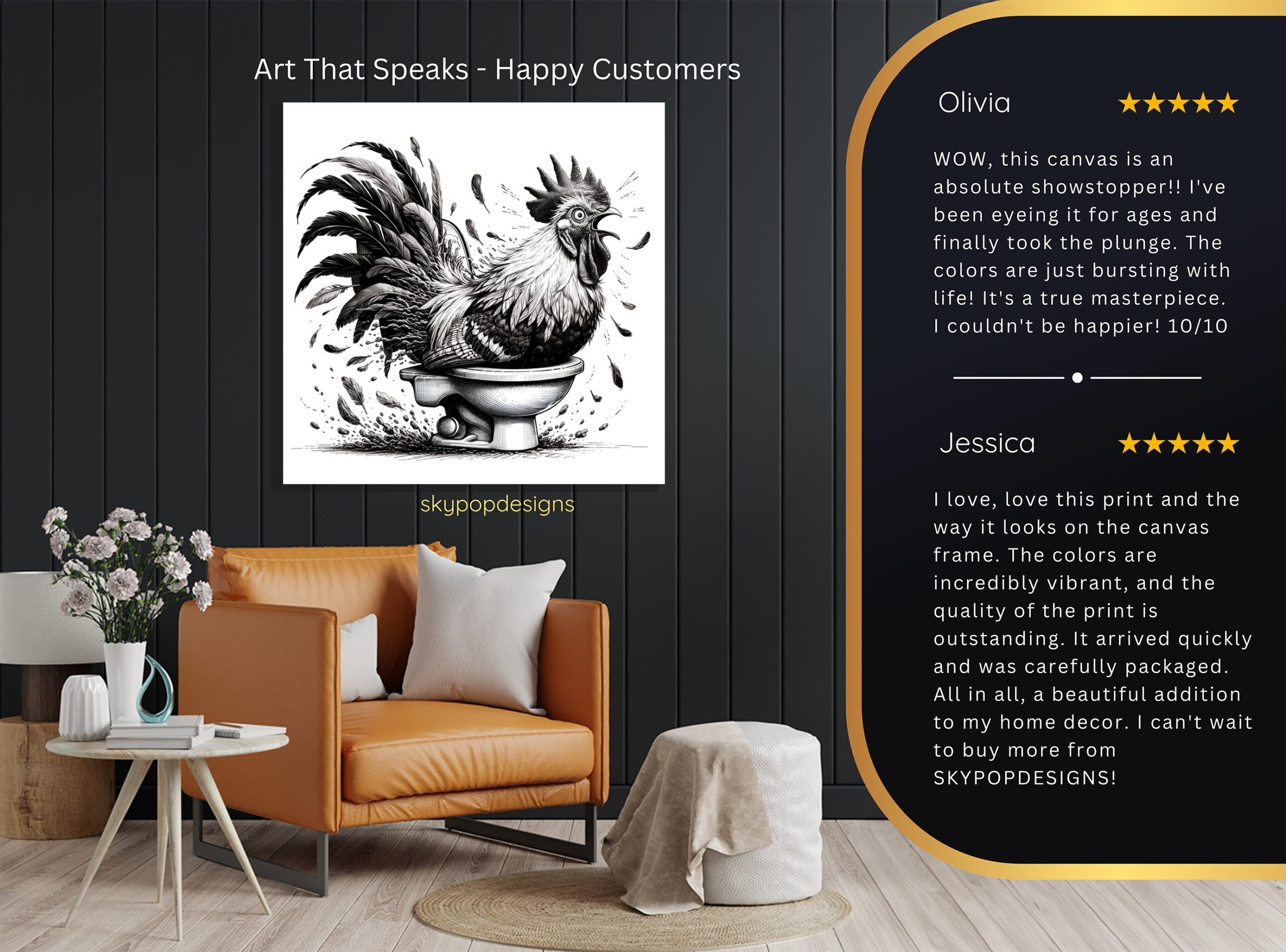 8.jpg Rooster Art