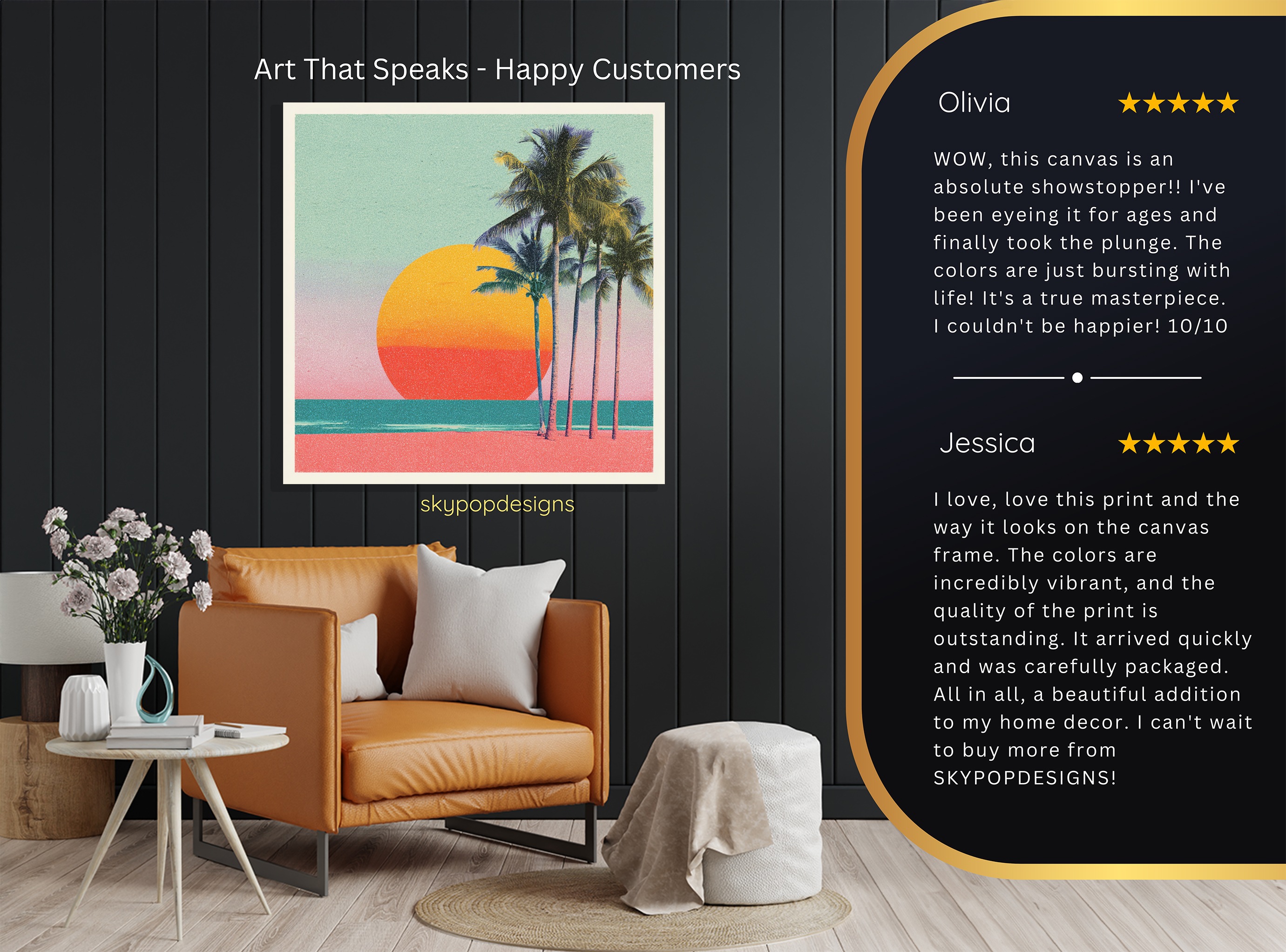 8.jpg Tropical Sunset Palm Art