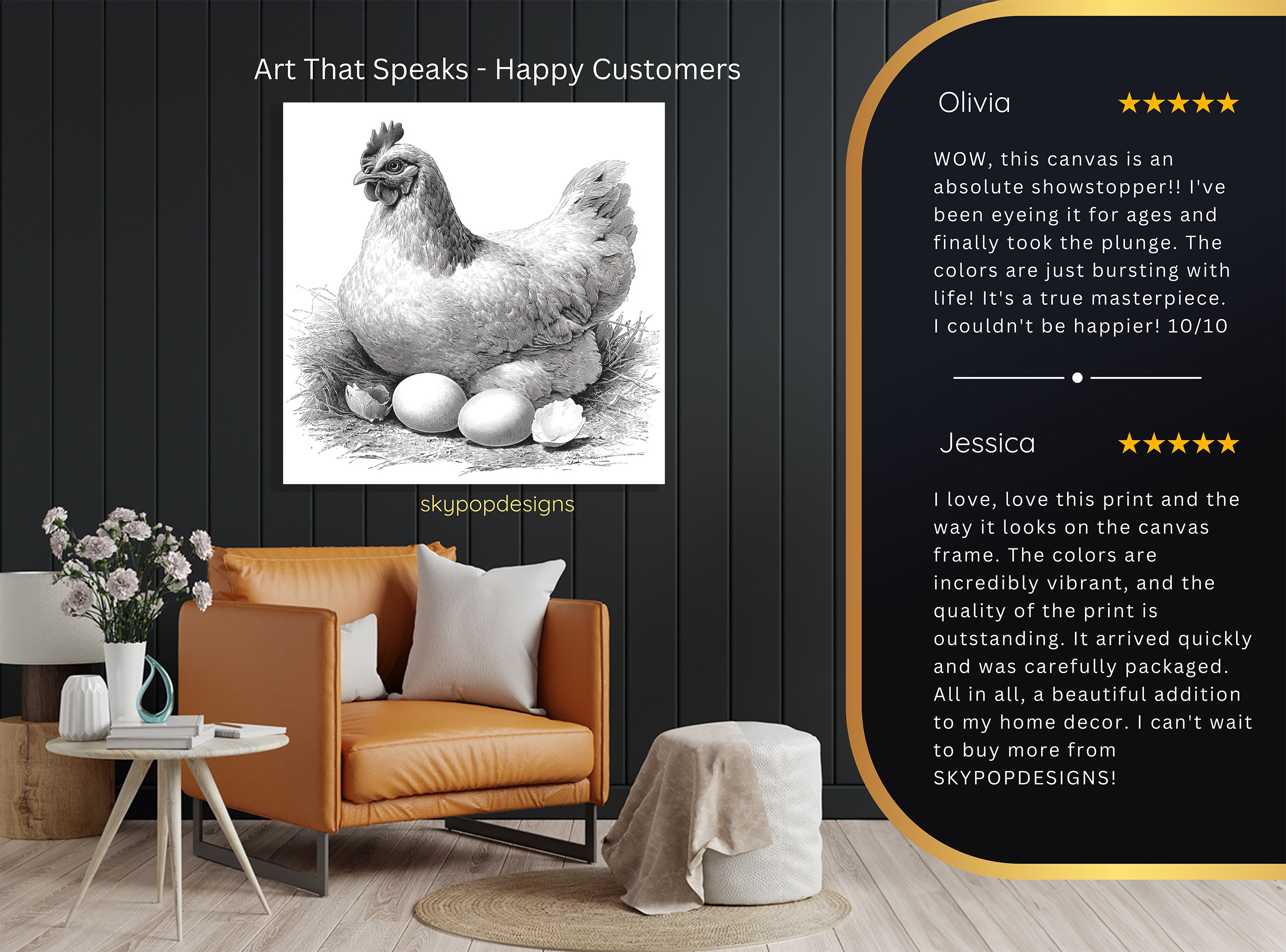 8.jpg Hen and Eggs Art