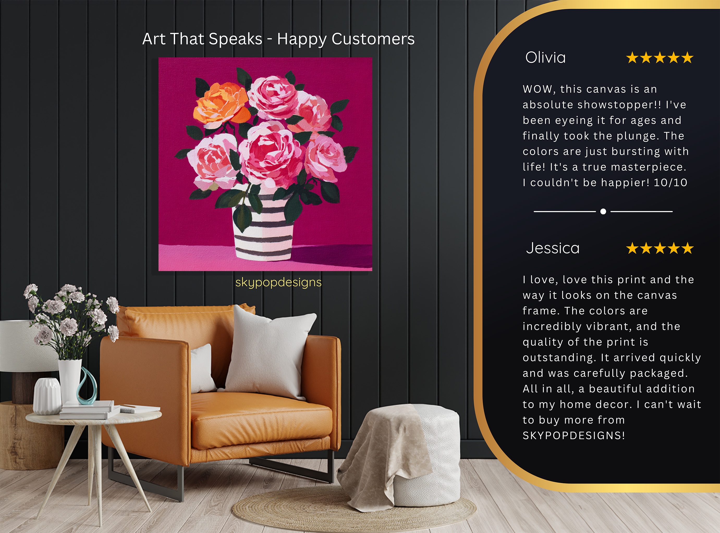 8.jpg Vibrant Rose Bouquet Art