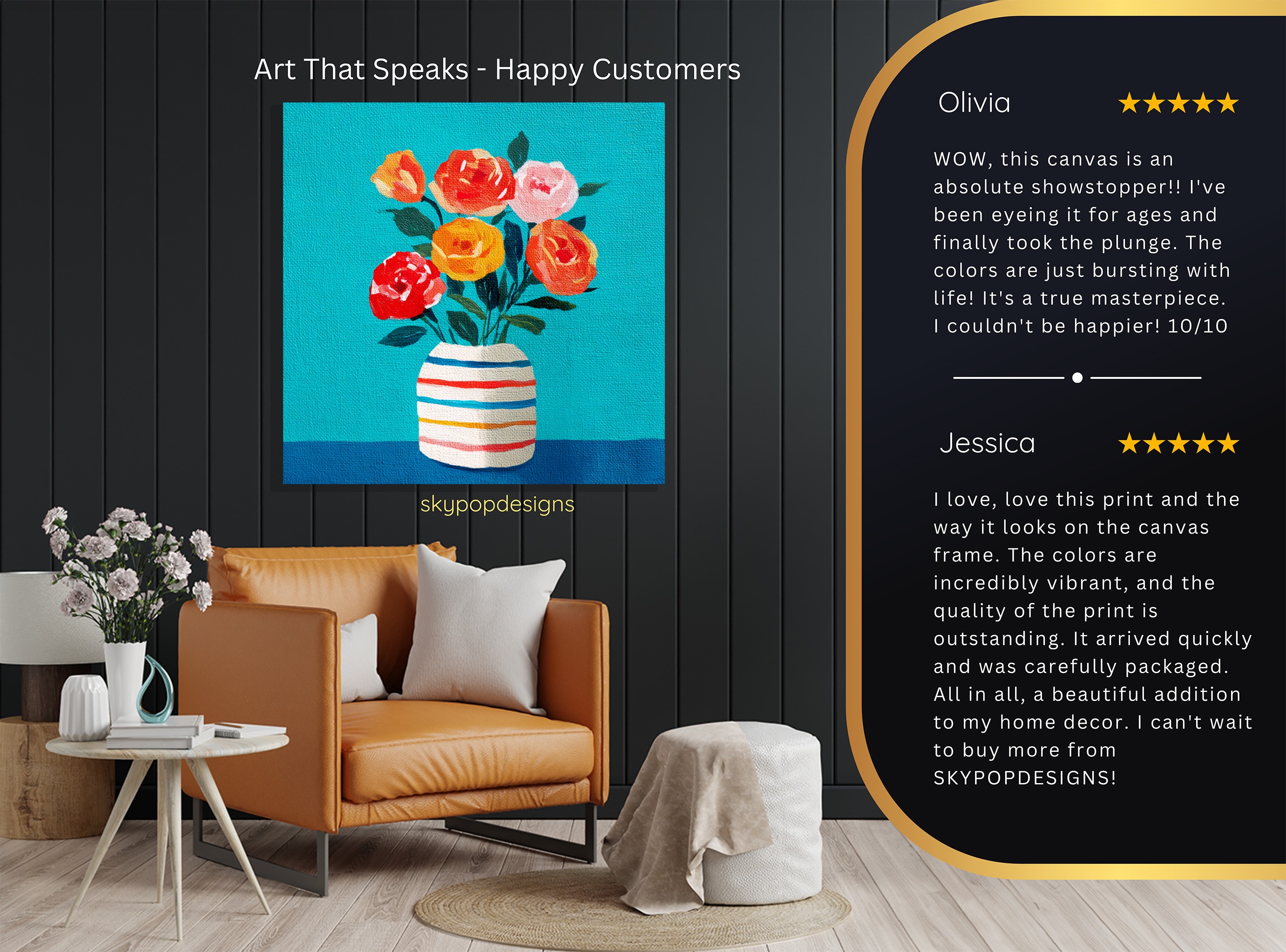 8.jpg Vibrant Floral Bouquet Art
