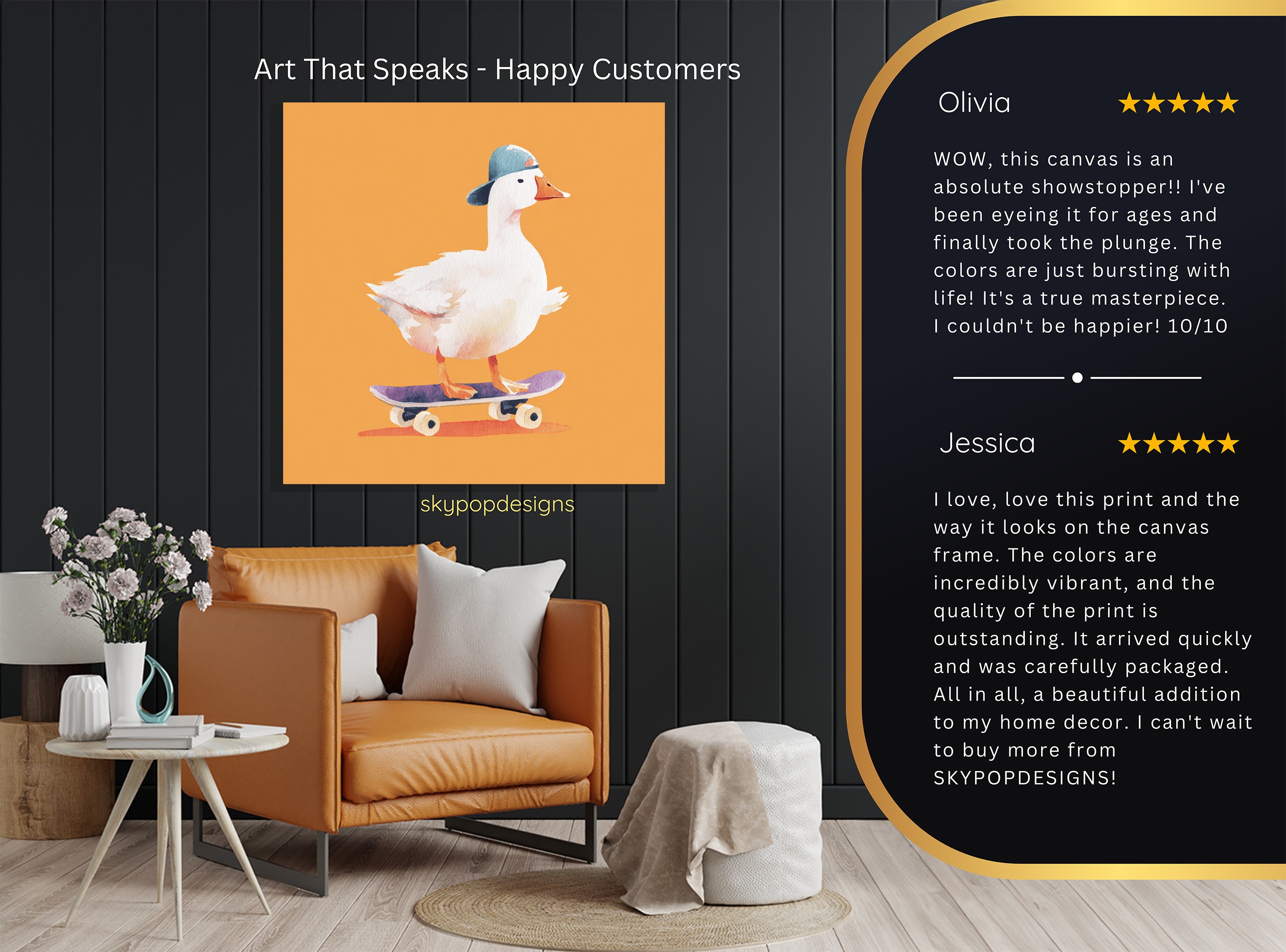 8.jpg Skateboarding Duck Art